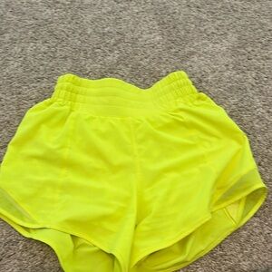 Lululemon, high rise, hottie hots, neon yellow